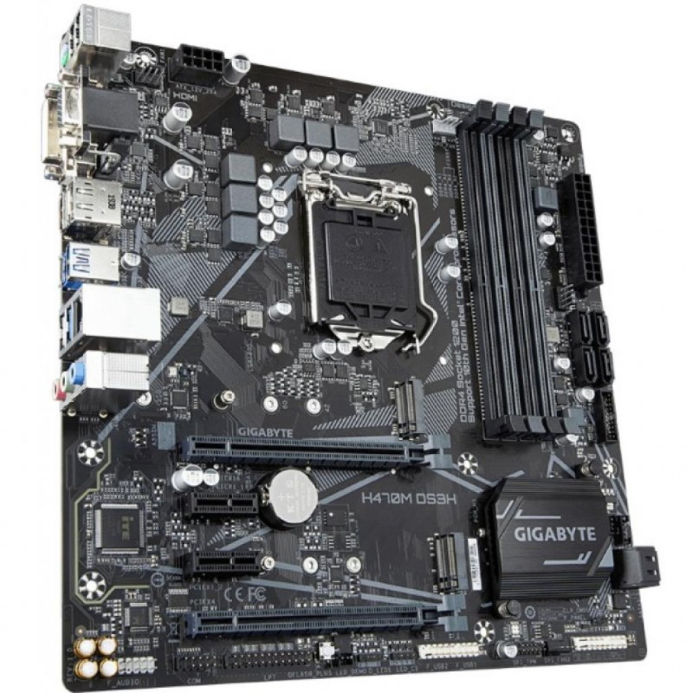 Материнська плата GIGABYTE H470M DS3H