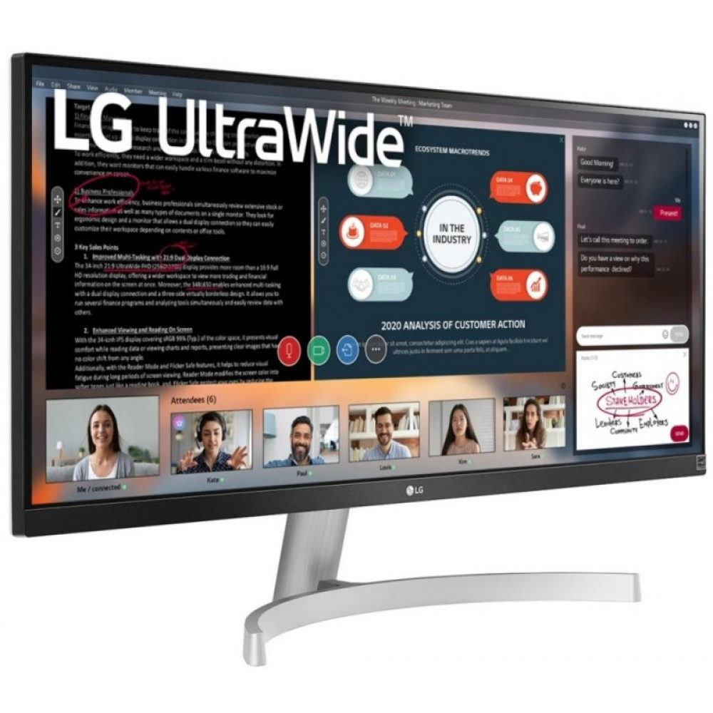Монітор LG 29WN600-W