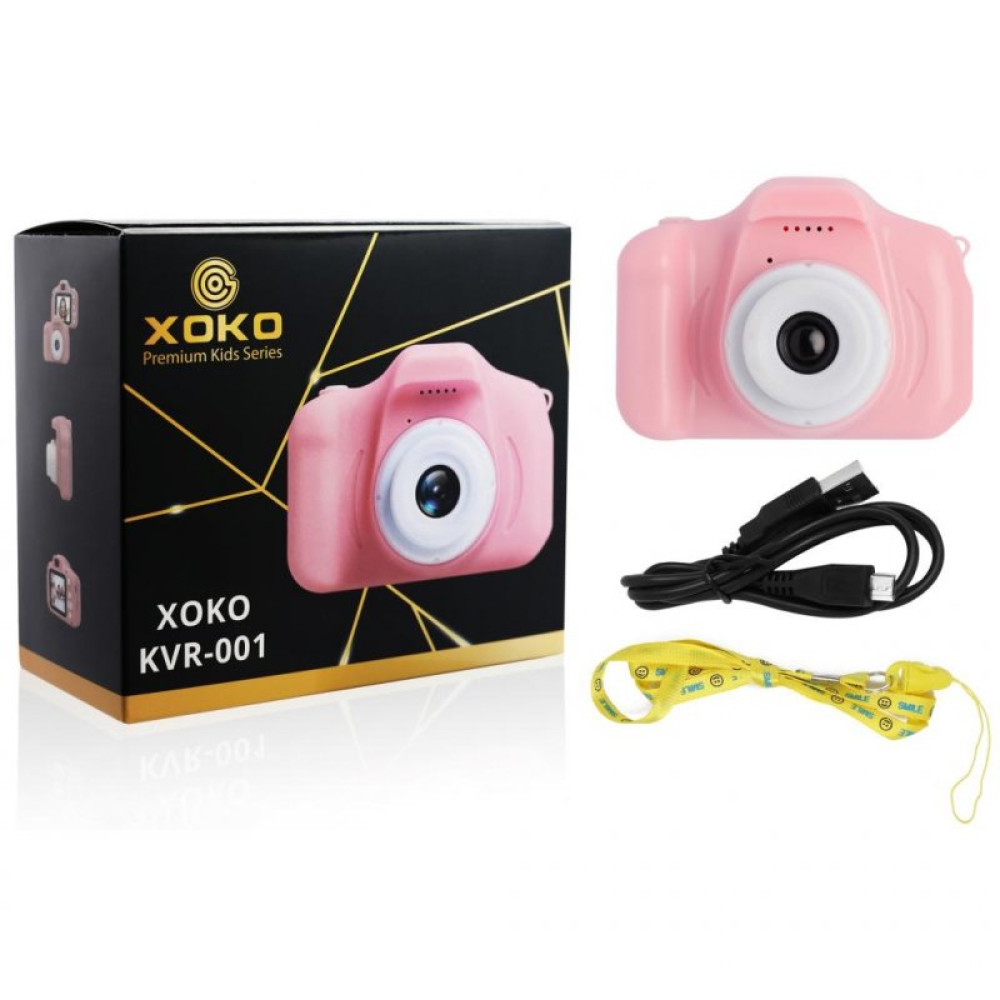 Інтерактивна іграшка XoKo Цифровий дитячий фотоапарат рожевий (KVR-001-PN)