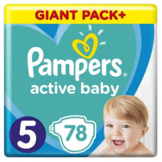 Подгузник Pampers Active Baby Junior Размер 5 (11-16 кг), 78 шт. (8001090950536) Подгузник Pampers Active Baby Junior Размер 5 (11-16 кг), 78 шт. (8001090950536)