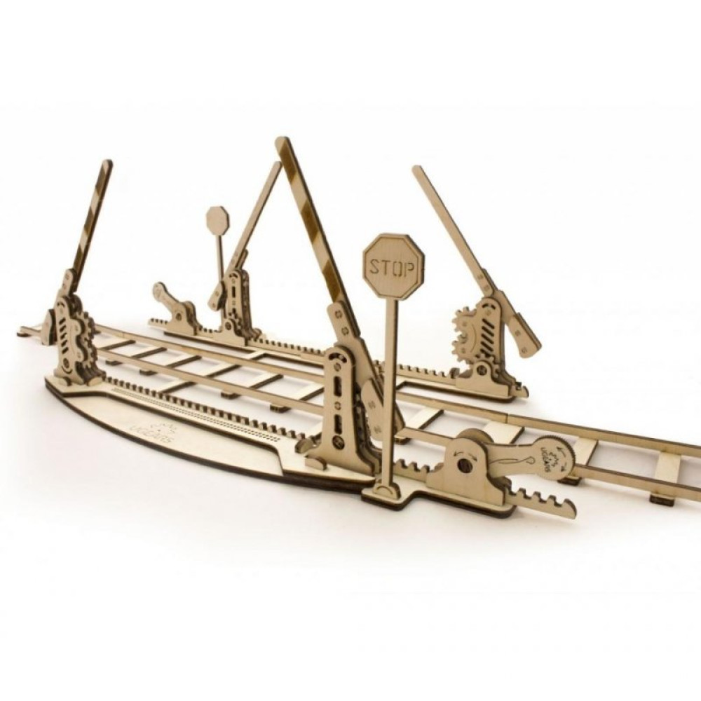 Конструктор Ugears механический Рельсы с переездом (70014) Конструктор Ugears механический Рельсы с переездом (70014)