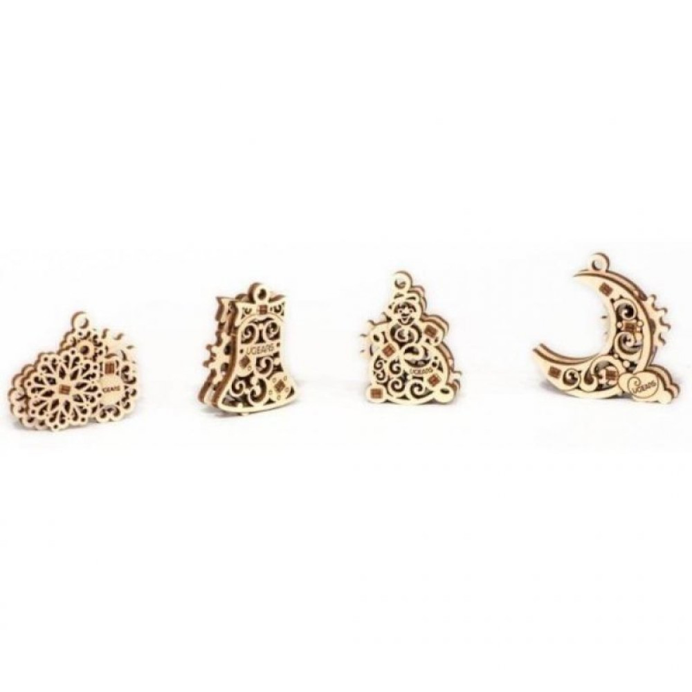 Конструктор Ugears механический Фиджет Рождественники (70042) Конструктор Ugears механический Фиджет Рождественники (70042)