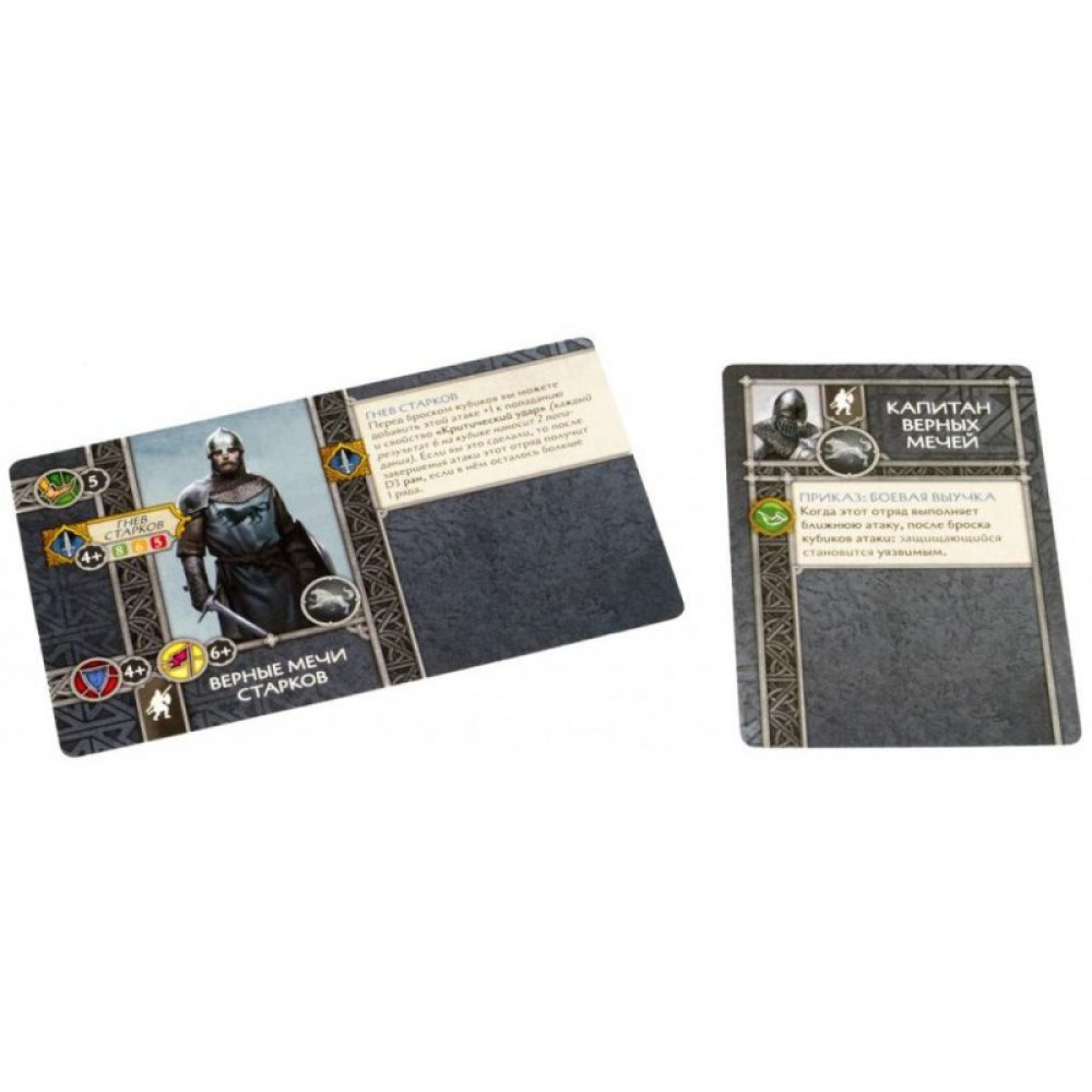 Настільна гра Hobby World Пісня Льоду й Полум'я: Набір Вірні мечі Старків (SIF1101)