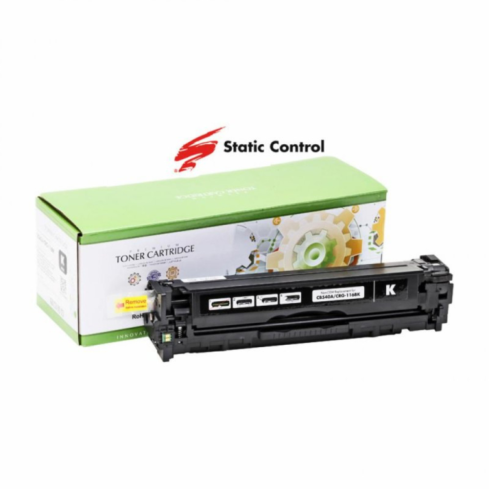 Картридж Static Control HP CLJ CB540A/CE320A/CF210X 2.2k Black (002-01-VU540AU)