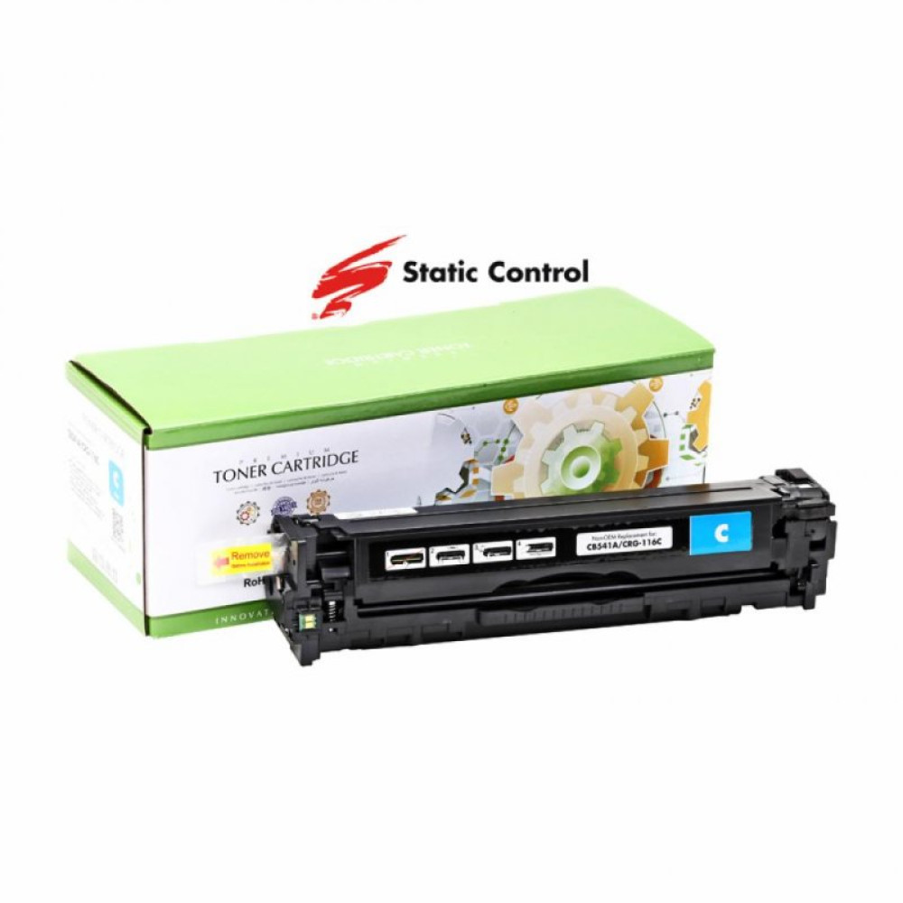 Картридж Static Control HP CLJ CB541A/CE321A/CF211A 1.4k cyan (002-01-VU541AU)