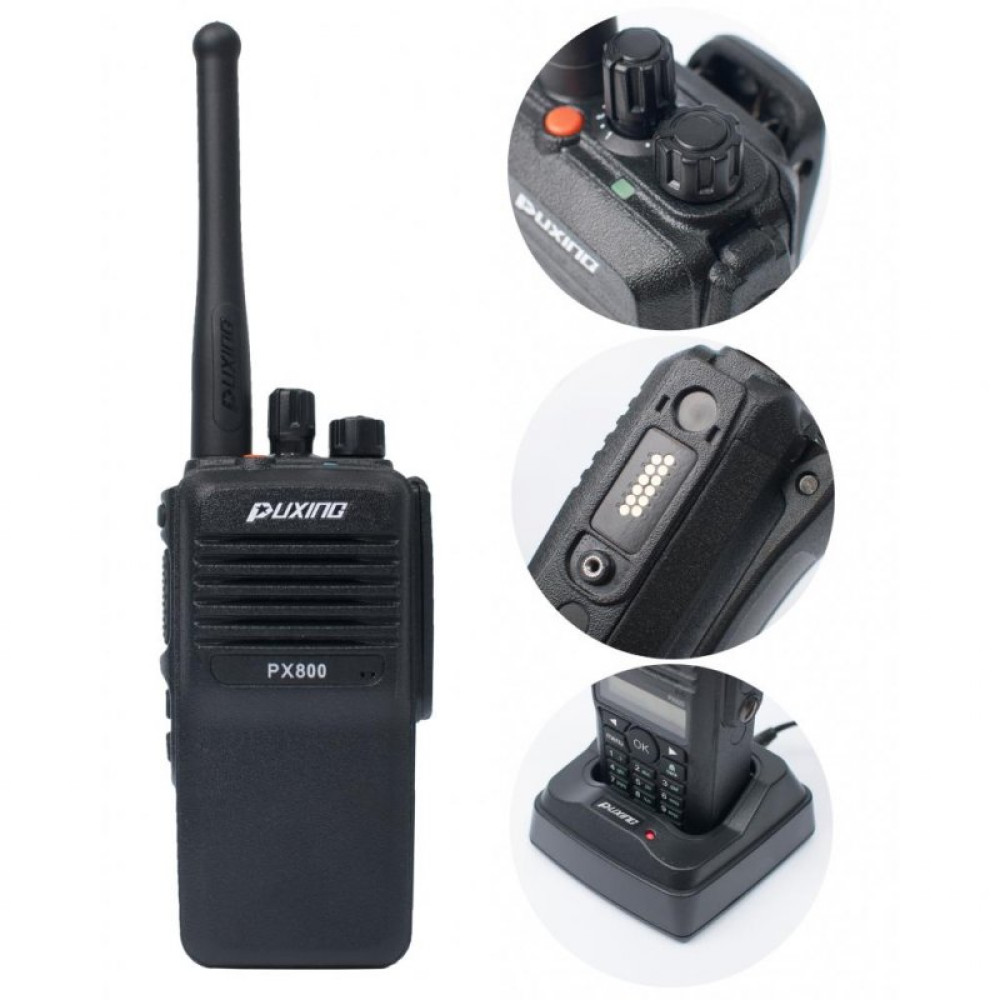 Портативная рация Puxing PX-800 (400-470MHz) 1800mah IP67 (PX-800_UHF)