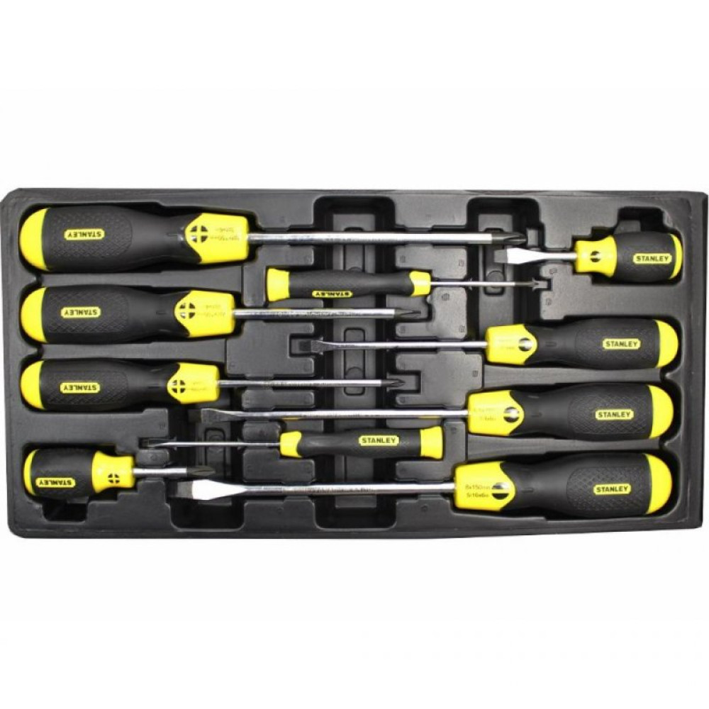 Набор инструментов Stanley CUSHION GRIP отвёрток 10 шт (2-65-005) (2-65-005)
