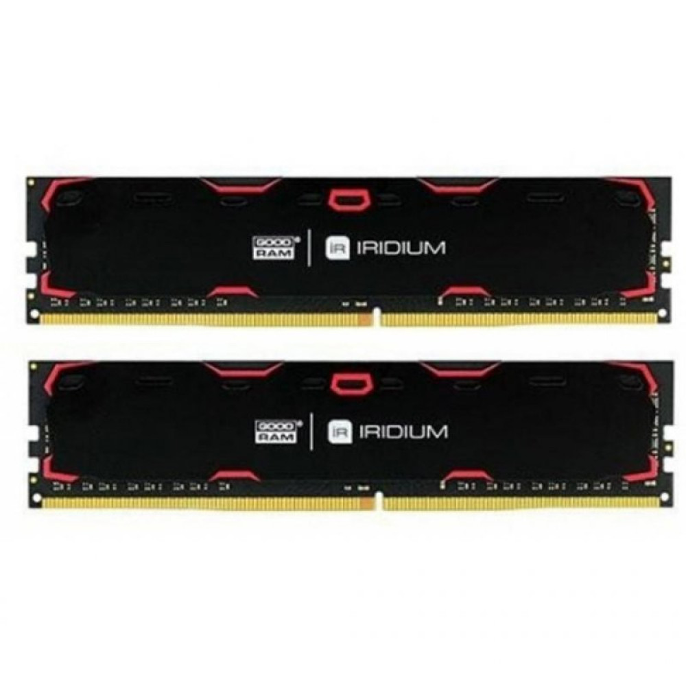Модуль пам'яті для комп'ютера DDR4 32GB (2x16GB) 2400 MHz Iridium Black Goodram (IR-2400D464L17/32GDC)