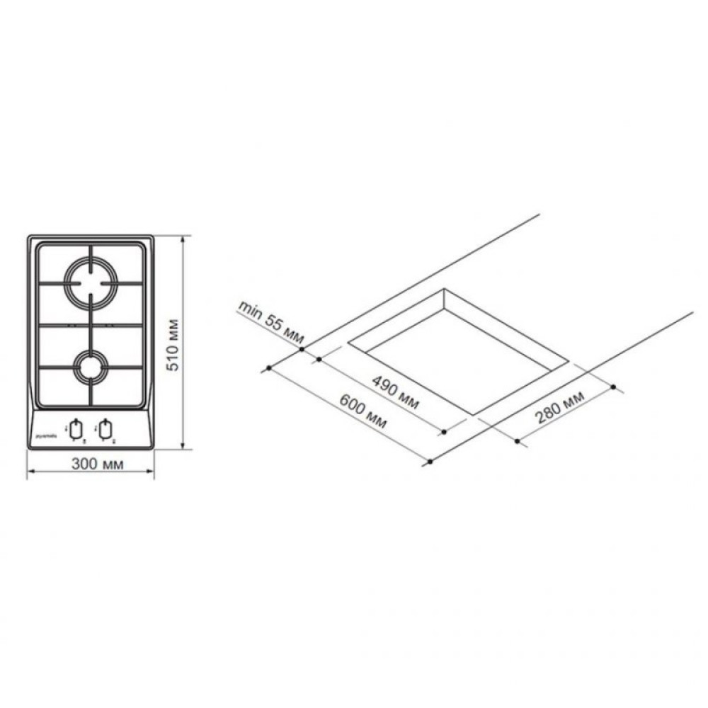 Варочная поверхность PYRAMIDA PFX 321 INOX
