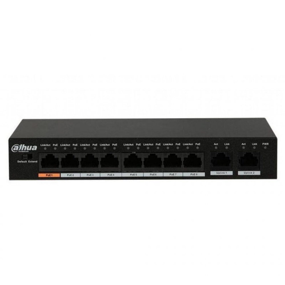 Коммутатор сетевой Dahua DH-PFS3010-8ET-96 (PFS3010-8ET-96)