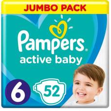 Подгузник Pampers Active Baby Extra Large Размер 6 (13-18 кг), 52 шт. (8001090948533) Подгузник Pampers Active Baby Extra Large Размер 6 (13-18 кг), 52 шт. (8001090948533)