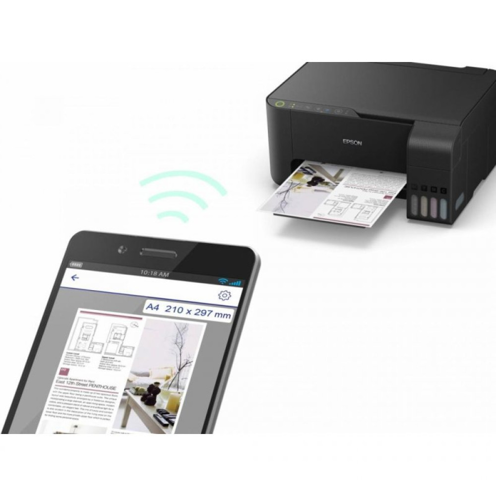 Многофункциональное устройство EPSON L3150 c WiFi (C11CG86409)