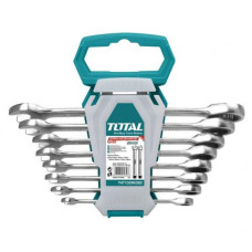 Набор инструментов Total ключей комбинированных с трещеткой 8 шт. (THT102RK086) Набор инструментов Total ключей комбинированных с трещеткой 8 шт. (THT102RK086)
