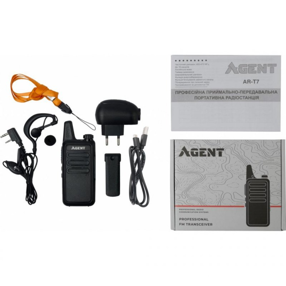 Портативная рация Agent AR-T7 Service Staff Black (AR-T7_Service_Staff_Black)