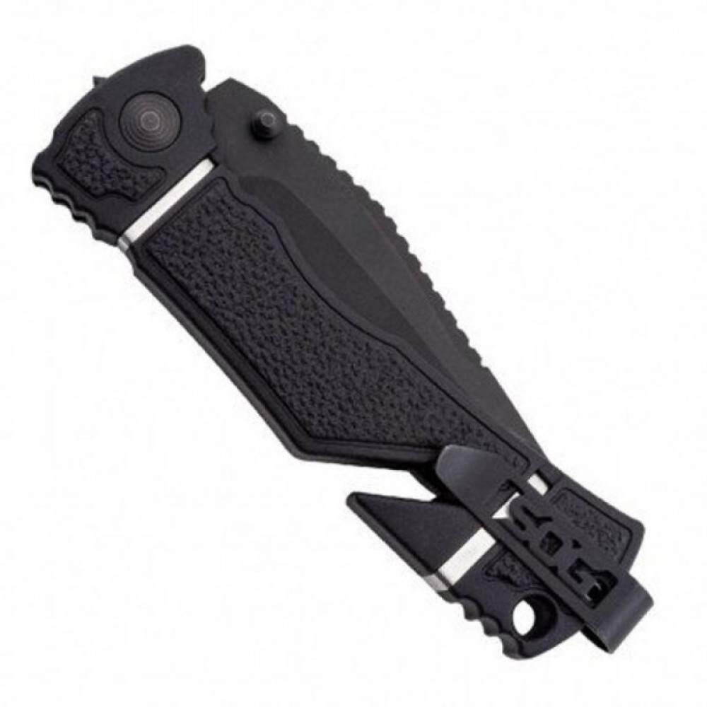 Нож SOG Trident Elite Tanto Black Blade (TF104-CP)