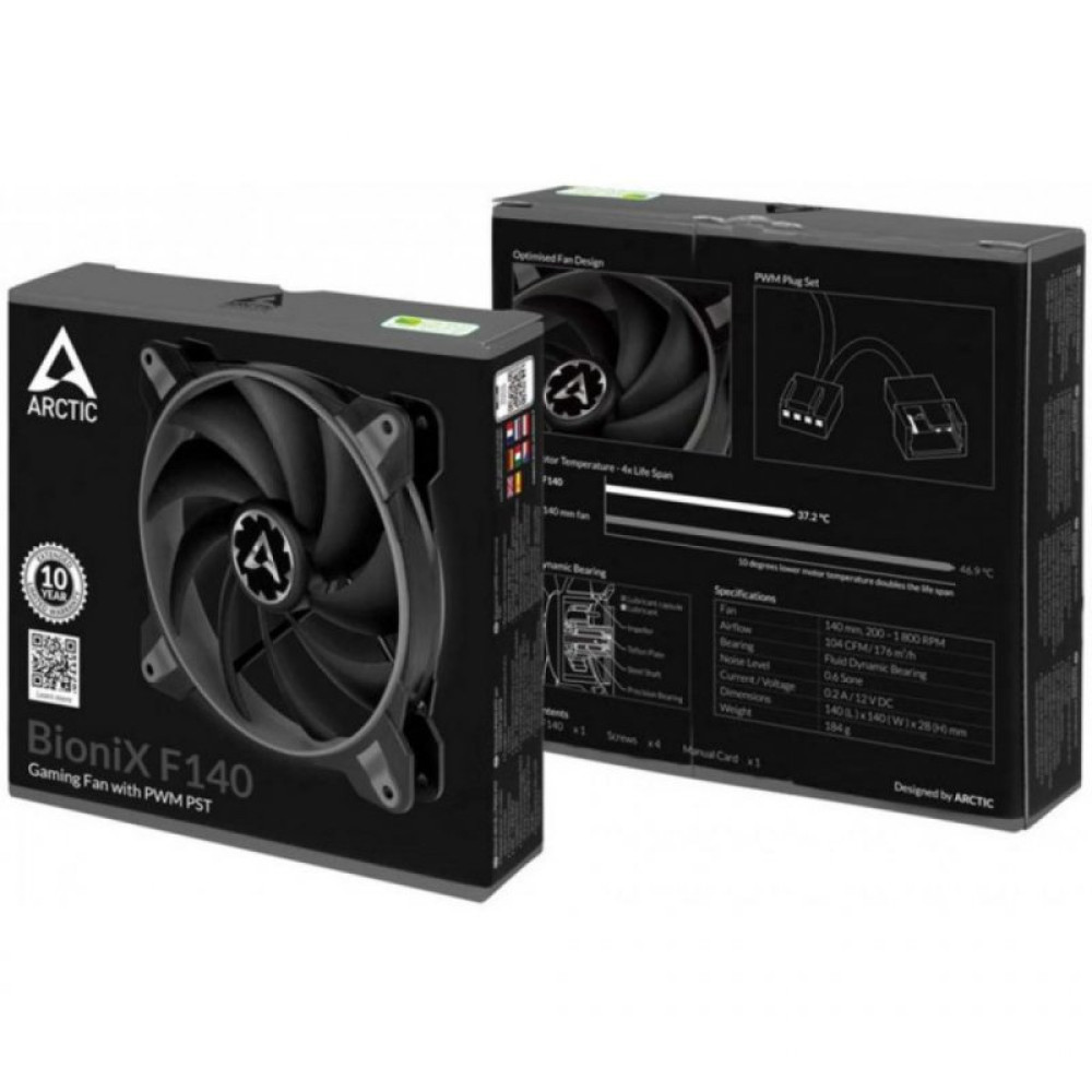 Кулер для корпуса Arctic BioniX P140 Grey (ACFAN00159A)