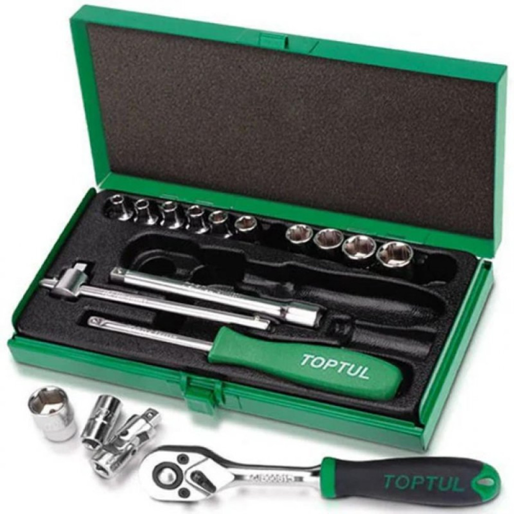 Набір інструментів Toptul в кейсі 1/4