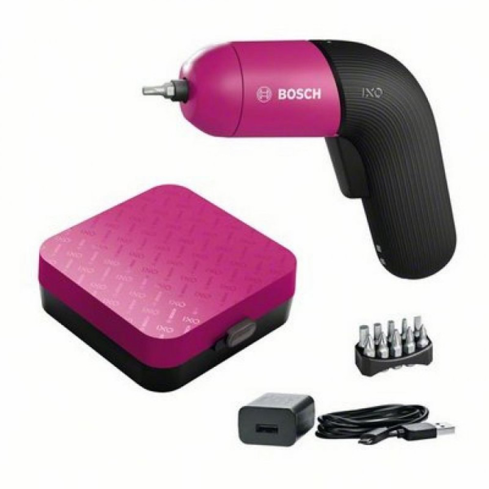 Викрутка акумуляторна Bosch IXO VI Colour, LED, аккумуляторный, 10бит, кейс (0.603.9C7.022)