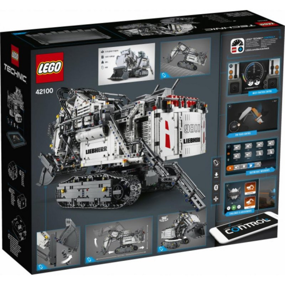Конструктор LEGO Technic Экскаватор Liebherr R 9800 4108 деталей (42100)