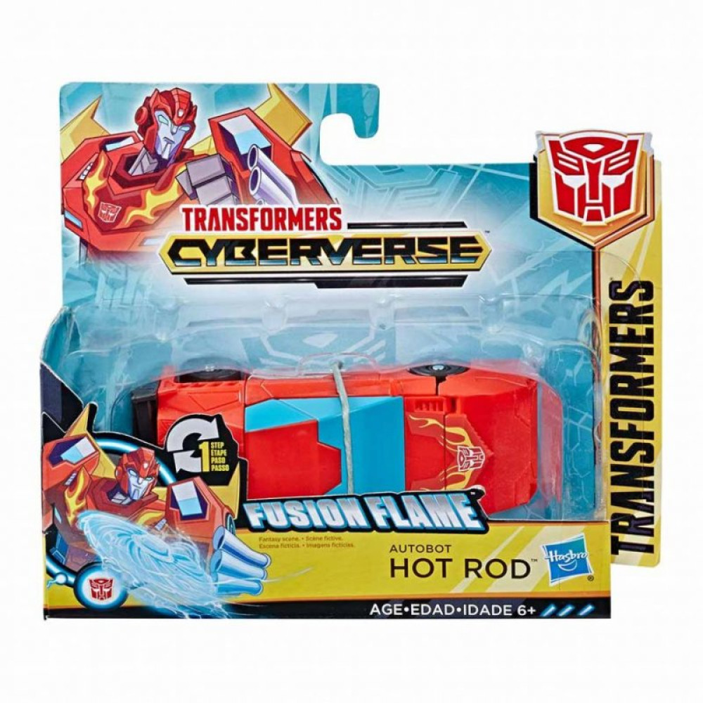 Трансформер Hasbro Кибервселенная Уан Степ HOT ROD (E3522_E3644)