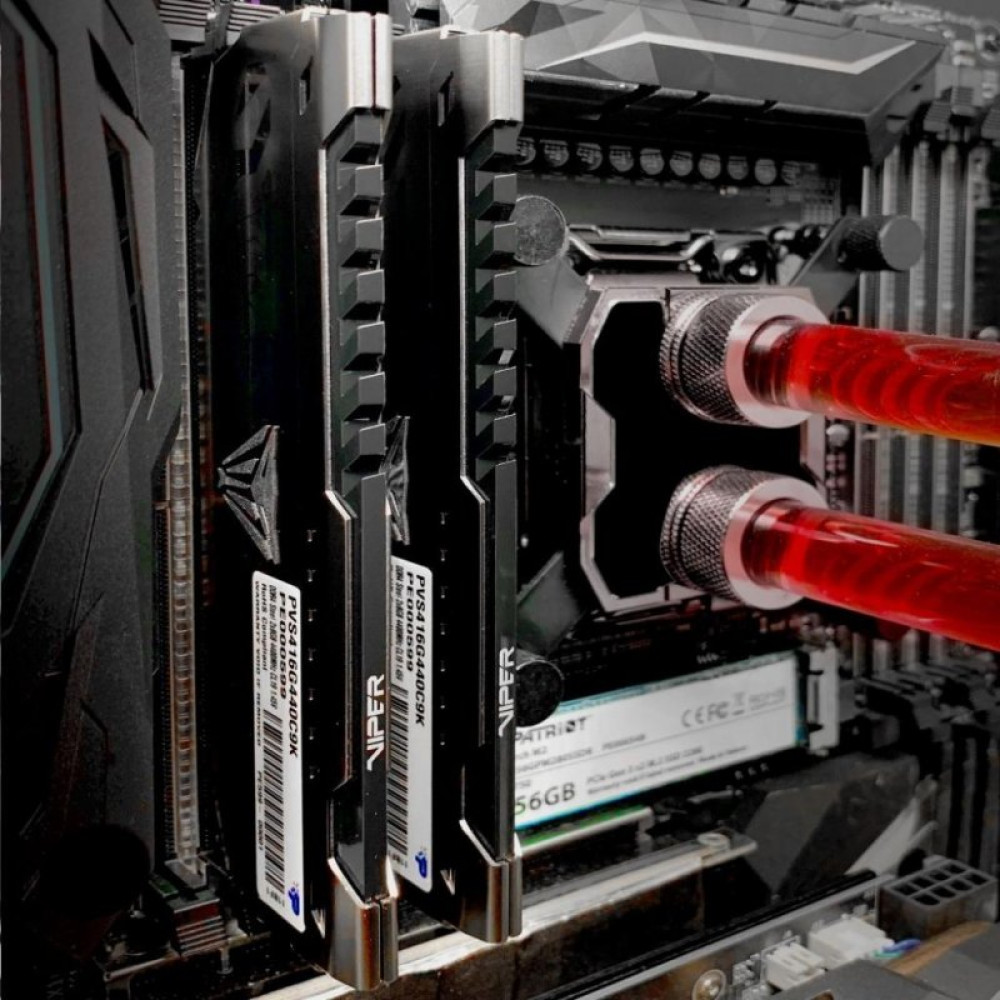 Модуль памяти для компьютера DDR4 32GB (2x16GB) 3000 MHz Viper Steel Patriot (PVS432G300C6K)