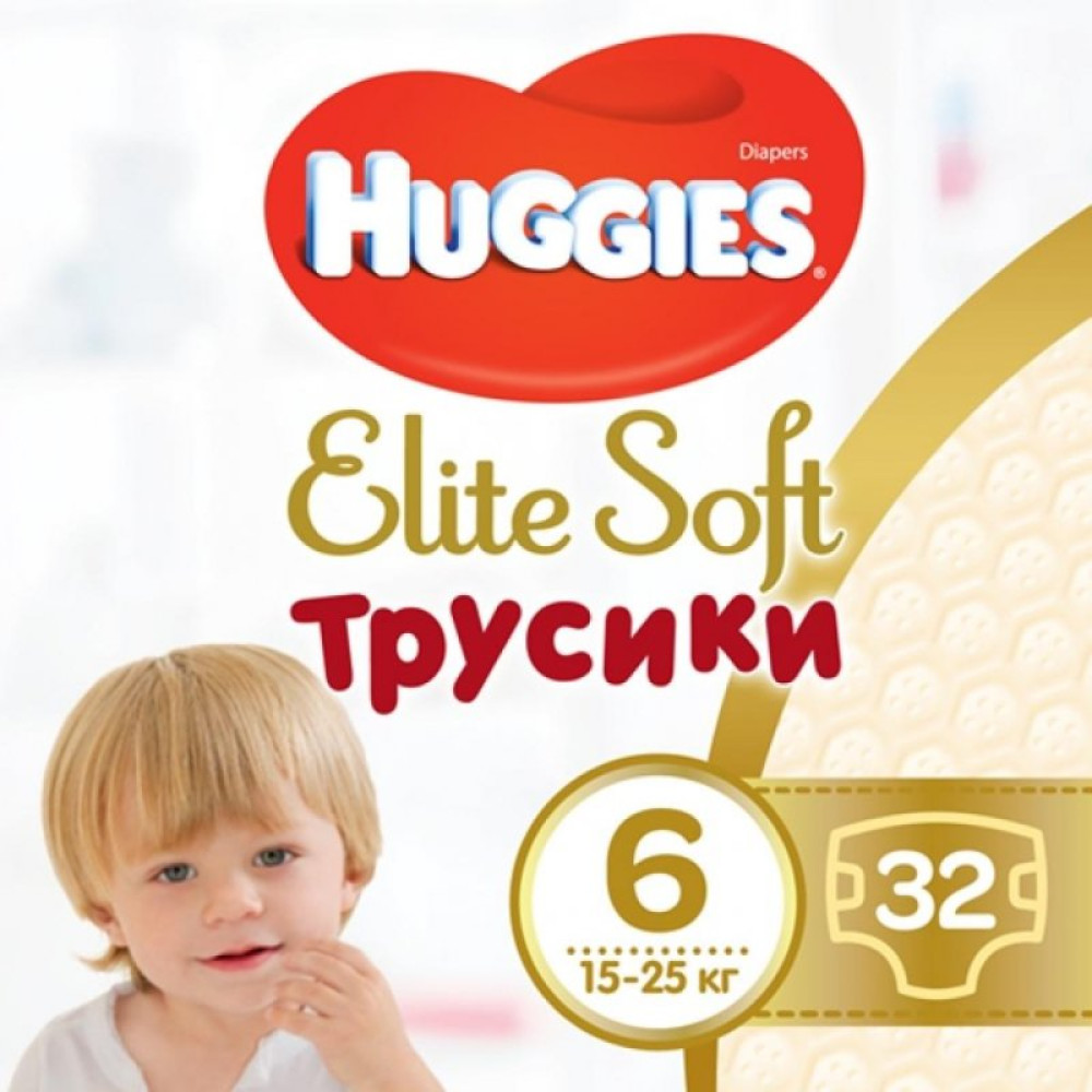 Підгузник Huggies Elite Soft Pants XXL 6 (15-25 кг) Mega 32 шт (5029053548364) Підгузник Huggies Elite Soft Pants XXL 6 (15-25 кг) Mega 32 шт (5029053548364)