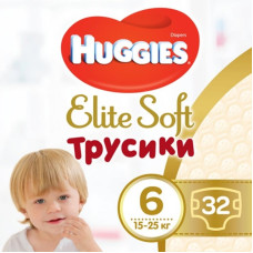Подгузник Huggies Elite Soft Pants XXL 6 (15-25 кг) Mega 32 шт (5029053548364) Подгузник Huggies Elite Soft Pants XXL 6 (15-25 кг) Mega 32 шт (5029053548364)