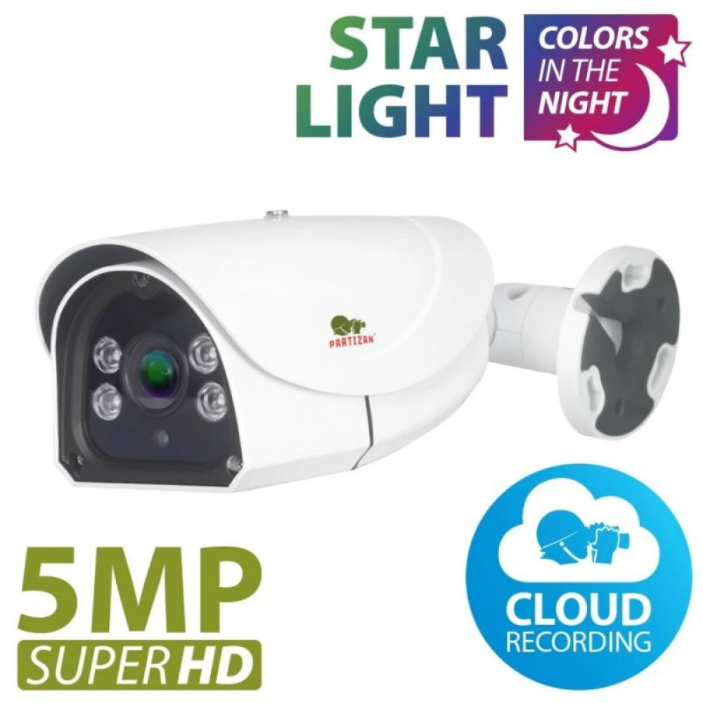 Камера видеонаблюдения Partizan IPO-VF5RP Starlight Cloud (1568)