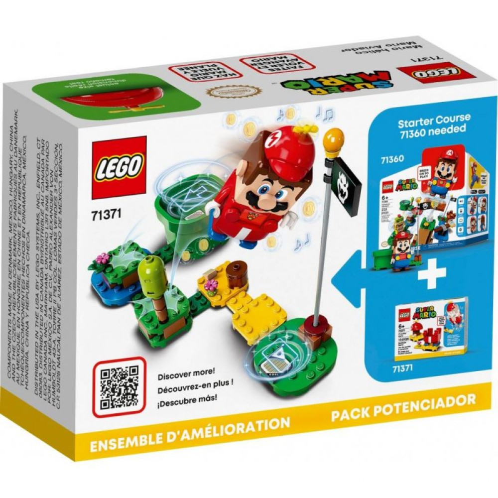 Конструктор LEGO Super Mario Марио-вертолет набор усилений 13 деталей (71371)