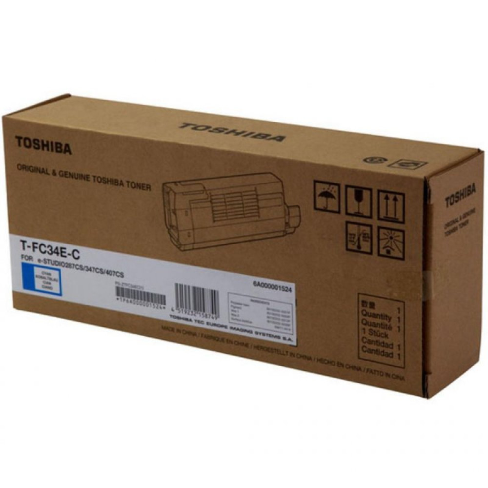 Тонер-картридж TOSHIBA T-FC34EC 11.5K CYAN (6A000001782)
