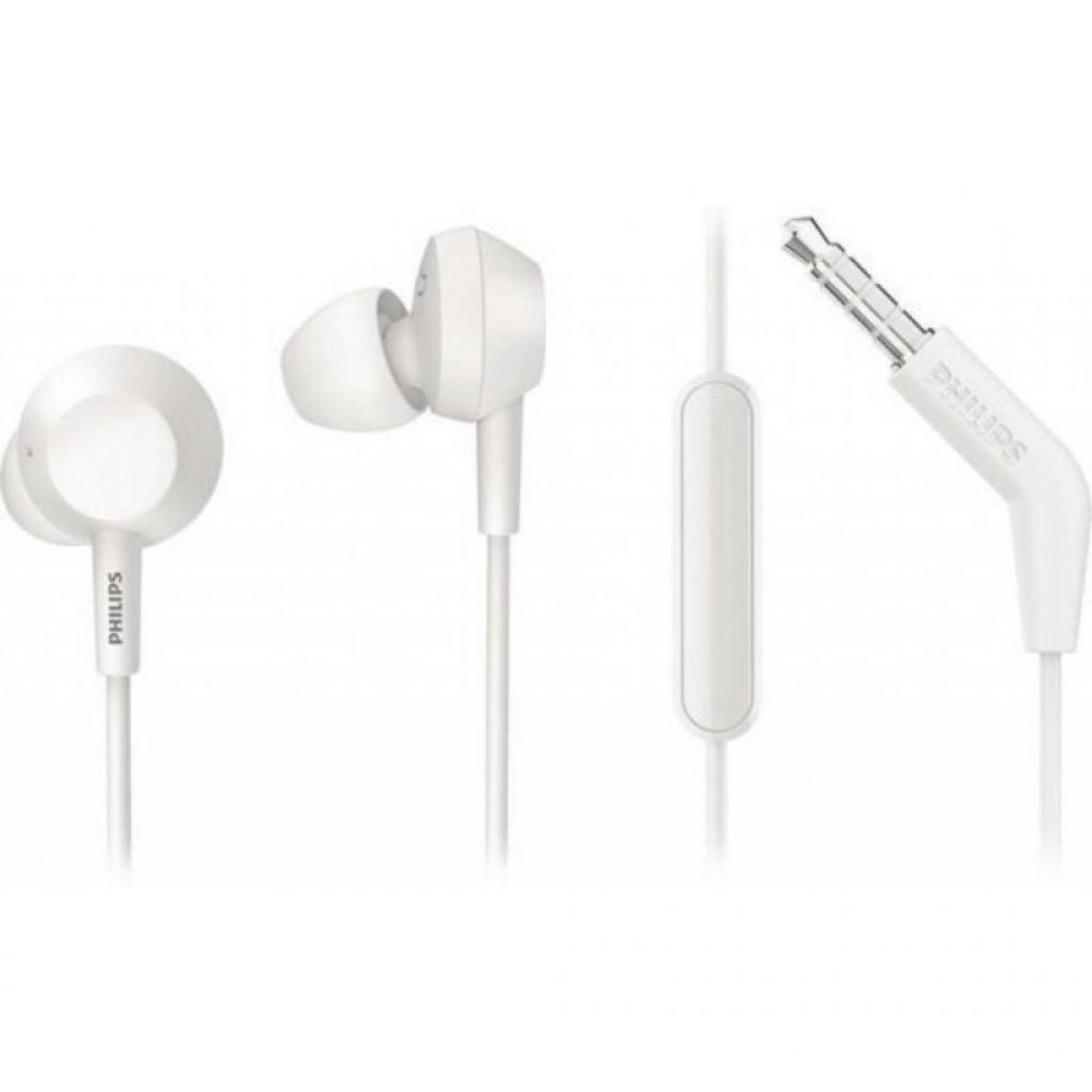 Наушники PHILIPS TAE4105 Mic White (TAE4105WT/00)