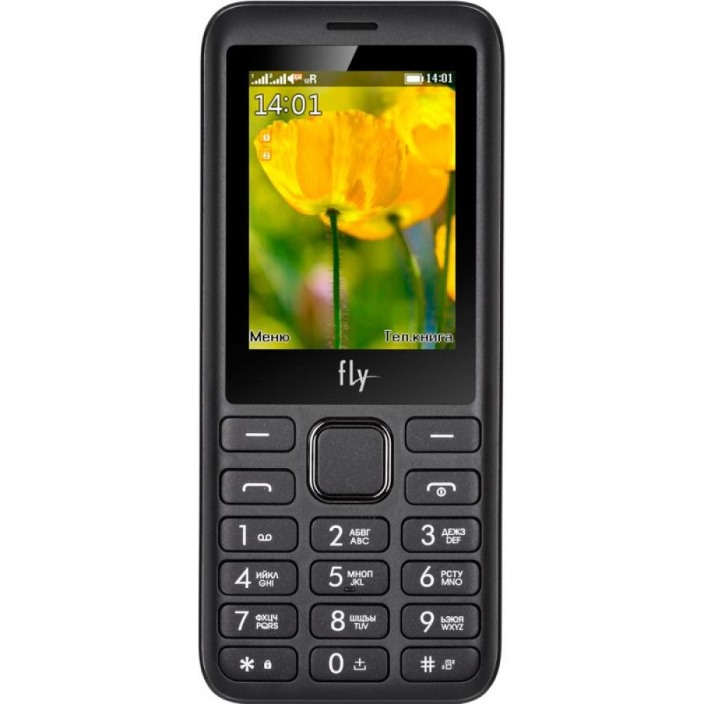 Мобільний телефон Fly FF249 Black-Grey