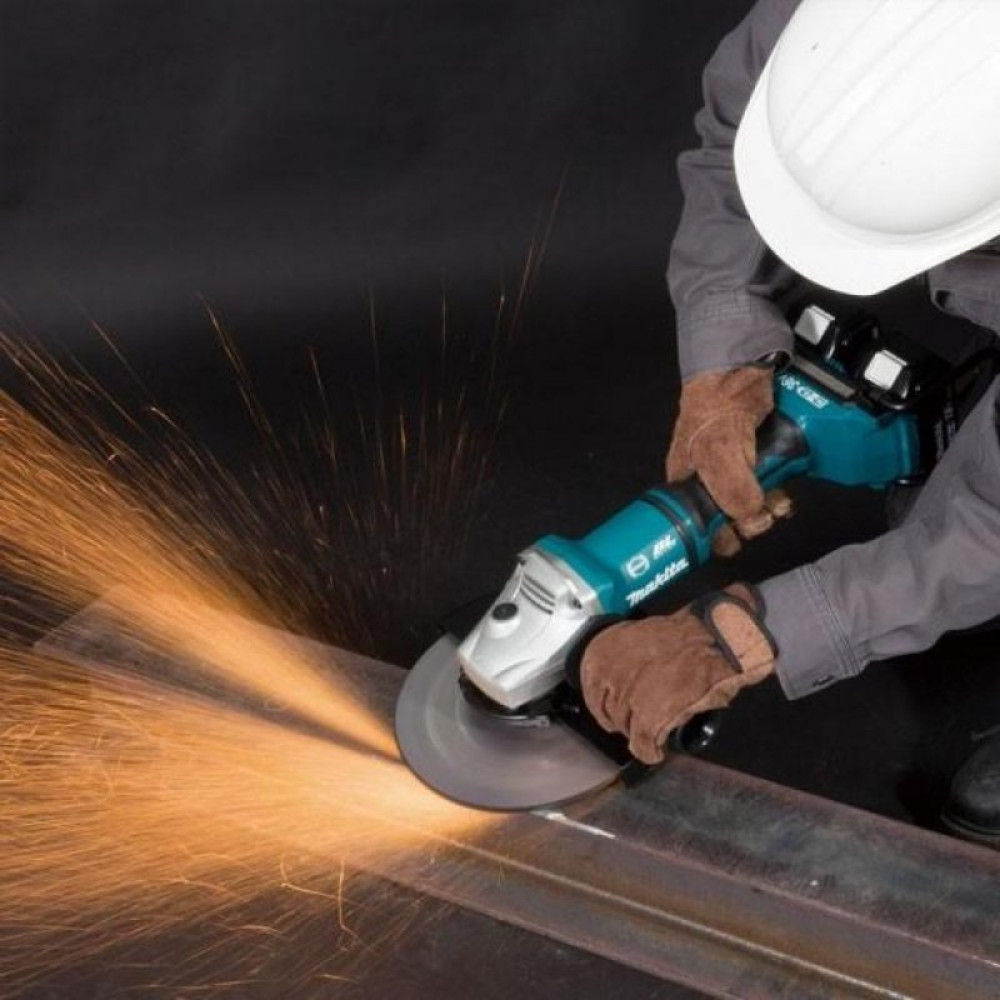 Шліфувальна машина Makita LXT, 18В + 5Аг х 2шт, DC18RD, 230мм (DGA900PT2)
