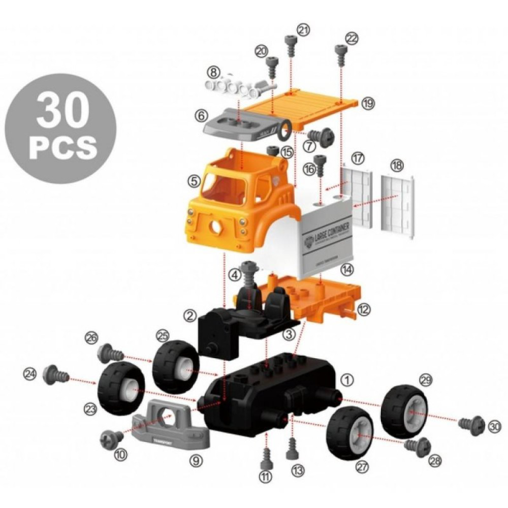 Конструктор Diy Spatial Creativity Грузовик 30 деталей (CJ-1379225)
