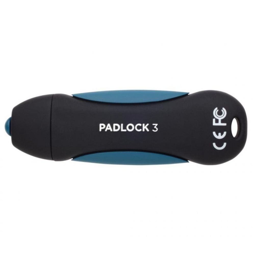 USB флеш накопичувач Corsair 32GB Padlock 3 Blue USB 3.0 (CMFPLA3B-32GB)