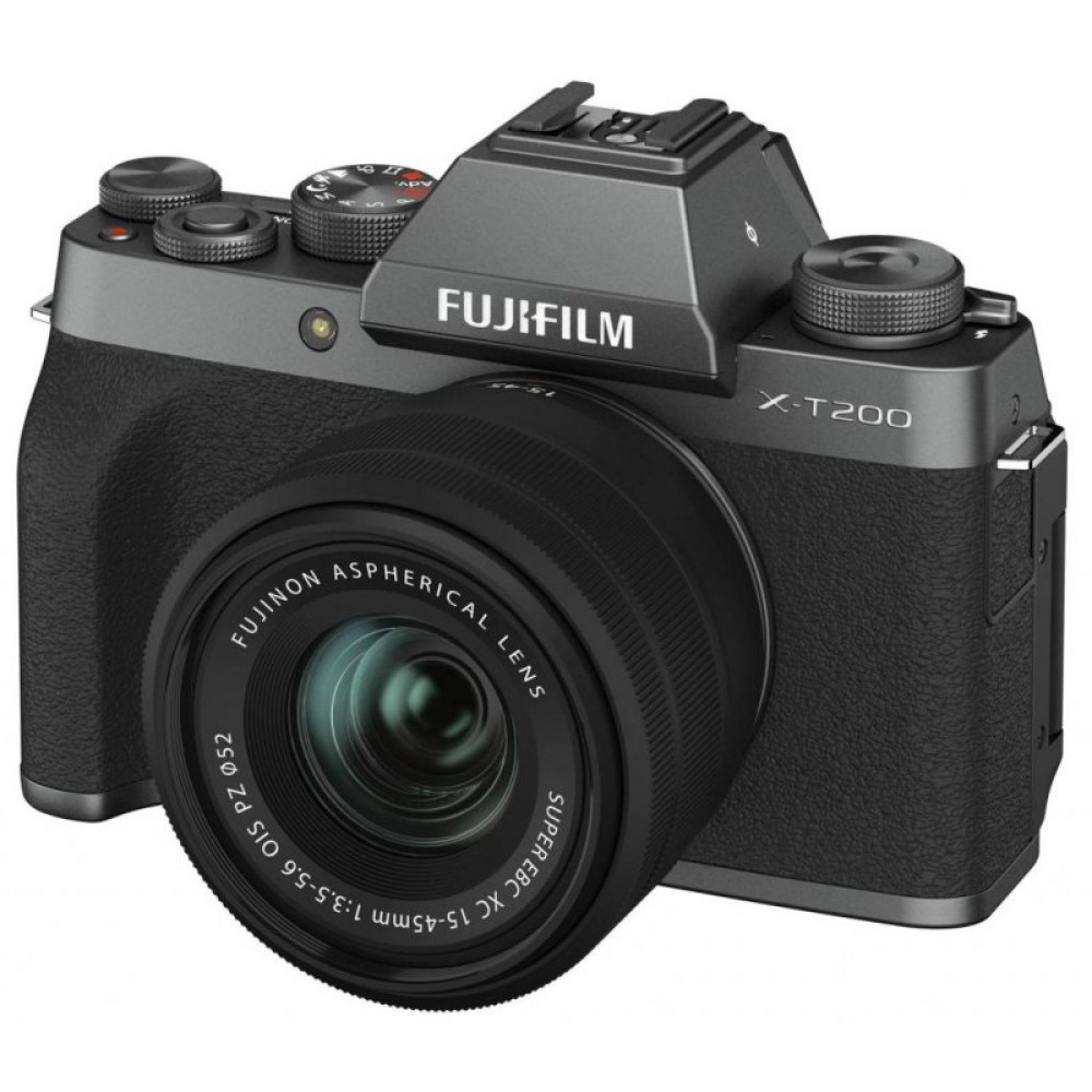 Цифровий фотоапарат Fujifilm X-T200 + XC 15-45mm F3.5-5.6 Kit Dark Silver (16645955)
