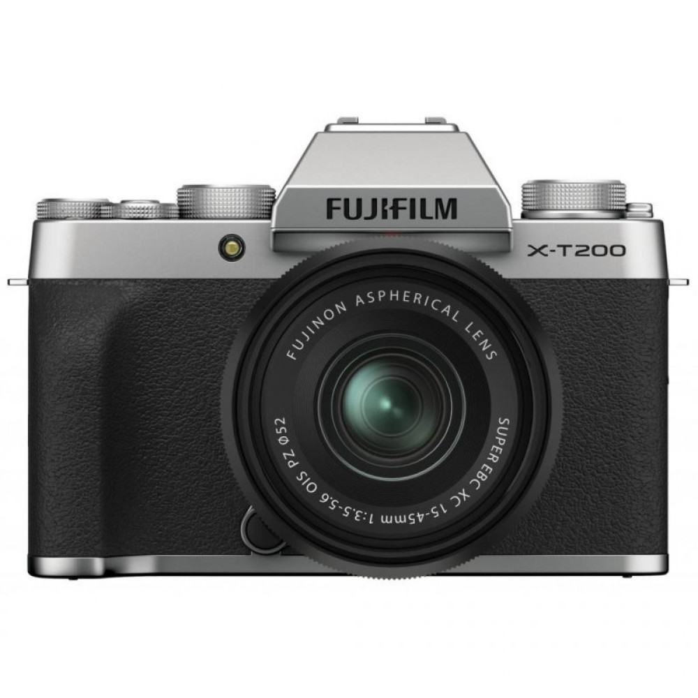 Цифровой фотоаппарат Fujifilm X-T200 + XC 15-45mm F3.5-5.6 Kit Silver (16647111)
