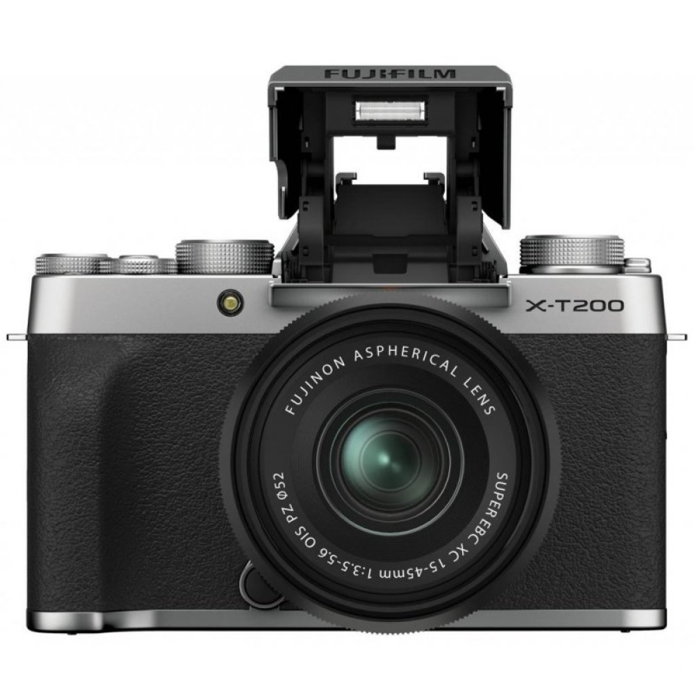 Цифровой фотоаппарат Fujifilm X-T200 + XC 15-45mm F3.5-5.6 Kit Silver (16647111)