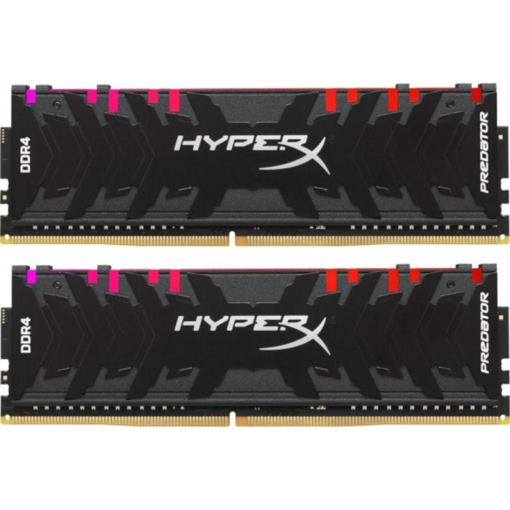 Модуль памяти для компьютера DDR4 16GB (2x8GB) 4000 MHz XMP HyperX Predator RGB Kingston (HX440C19PB4AK2/16)