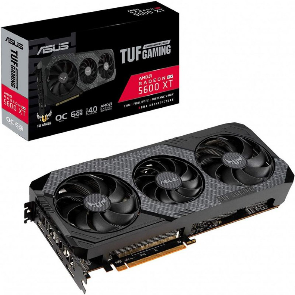 Відеокарта ASUS Radeon RX 5600 XT 6144Mb TUF 3 TOP EVO GAMING (TUF3-RX5600XT-T6G-EVO-GAMING)