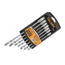 Набор инструментов Tolsen храповых ключей 7шт 8-19мм (15229) Набор инструментов Tolsen храповых ключей 7шт 8-19мм (15229)