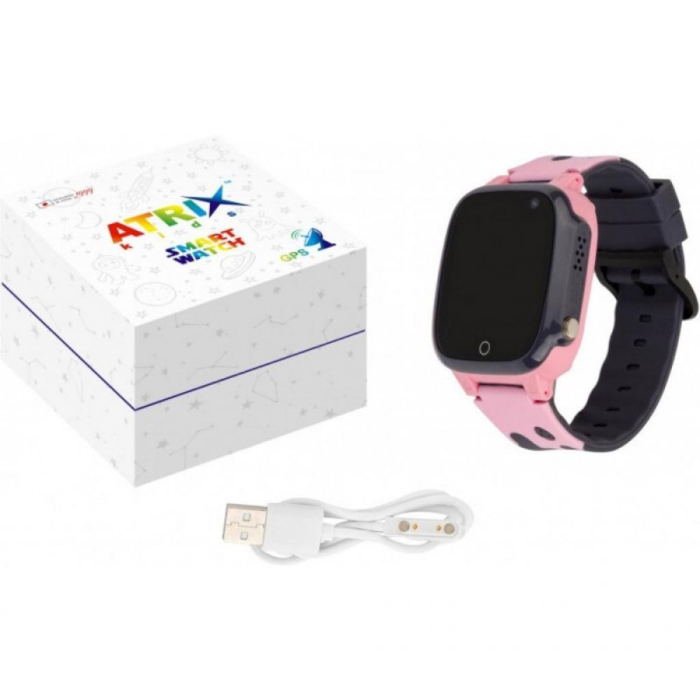 Смарт-часы ATRIX iQ2100 IPS Cam Pink Детские телефон-часы с трекером (iQ2100 Pink)