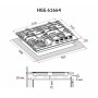 Варочна поверхня Perfelli HGG 61664 WH