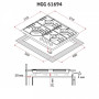 Варочна поверхня Perfelli HGG 61694 BL