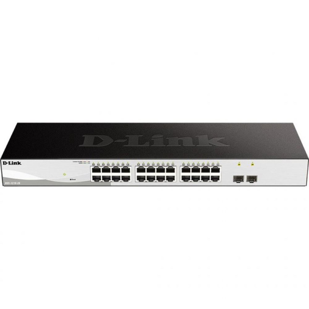 Комутатор мережевий D-Link DGS-1210-10P/ME/B (DGS-1210-26/FL)