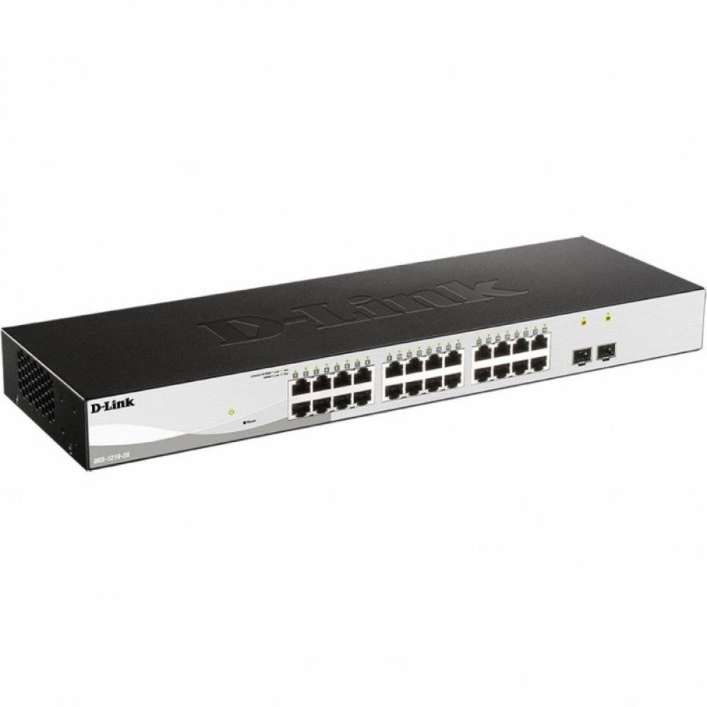 Комутатор мережевий D-Link DGS-1210-10P/ME/B (DGS-1210-26/FL)