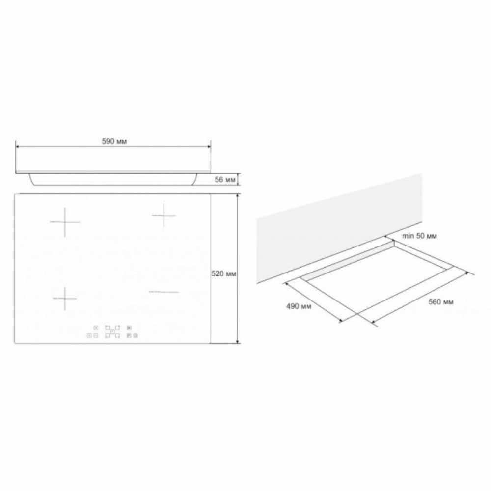 Варочная поверхность ELEYUS ALFA 60 BL I