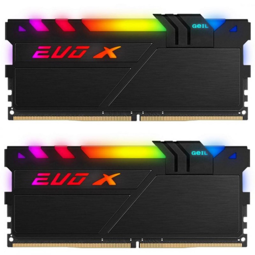 Модуль памяти для компьютера DDR4 32GB (2x16GB) 3200 MHz EVO X II Black GEIL (GEXSB432GB3200C16BDC)