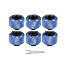 Фитинг для СВО ThermalTake Pacific C-Pro G1/4 PETG 16mm OD Fitting Kit - Blue (CL-W210-CU00BU-B)