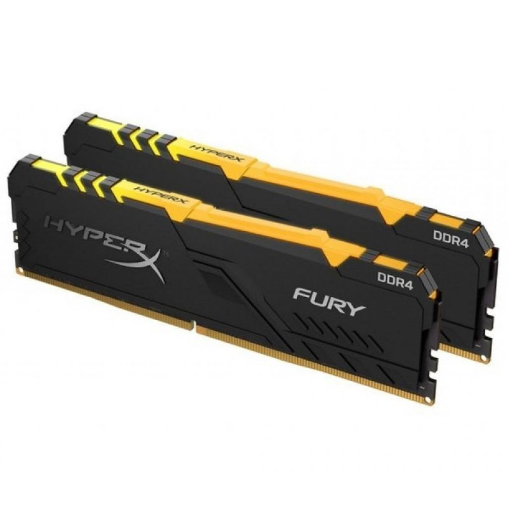 Модуль пам'яті для комп'ютера DDR4 64GB (2x32GB) 2666 MHz HyperX Fury RGB Kingston Fury (ex.HyperX) (HX426C16FB3AK2/64)
